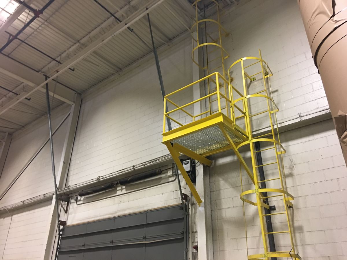 Dillett Mechanical custom fabricated safety ladder