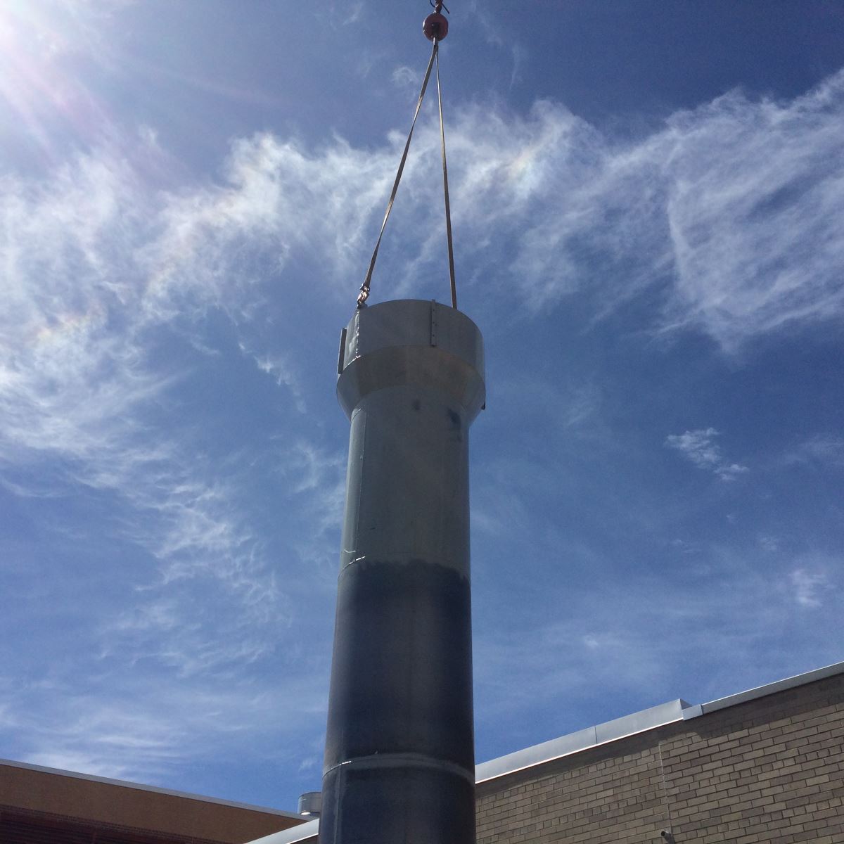 Custom boiler stack fabrication and installation